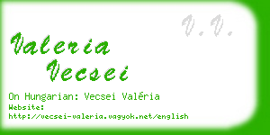 valeria vecsei business card